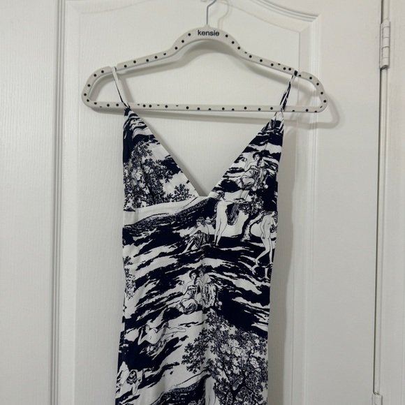 Reformation Dove Dress Naked Lunch Navy Blue Midi Dress Size 2 - Picture 8 of 8